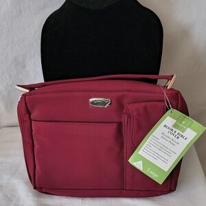 Elegant Red Book and Bible Cover